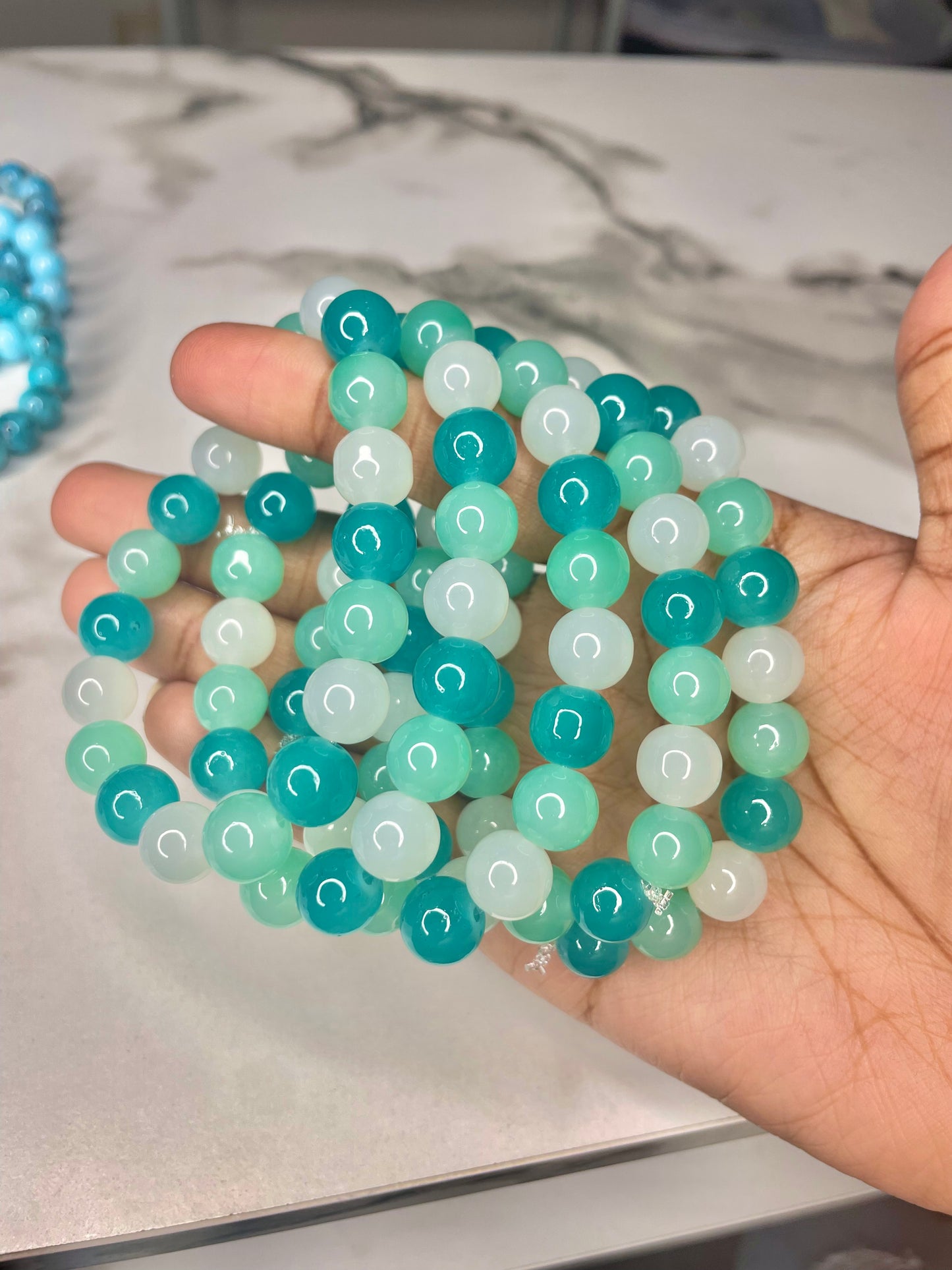 NEW! Chloe Green Beaded Bracelet