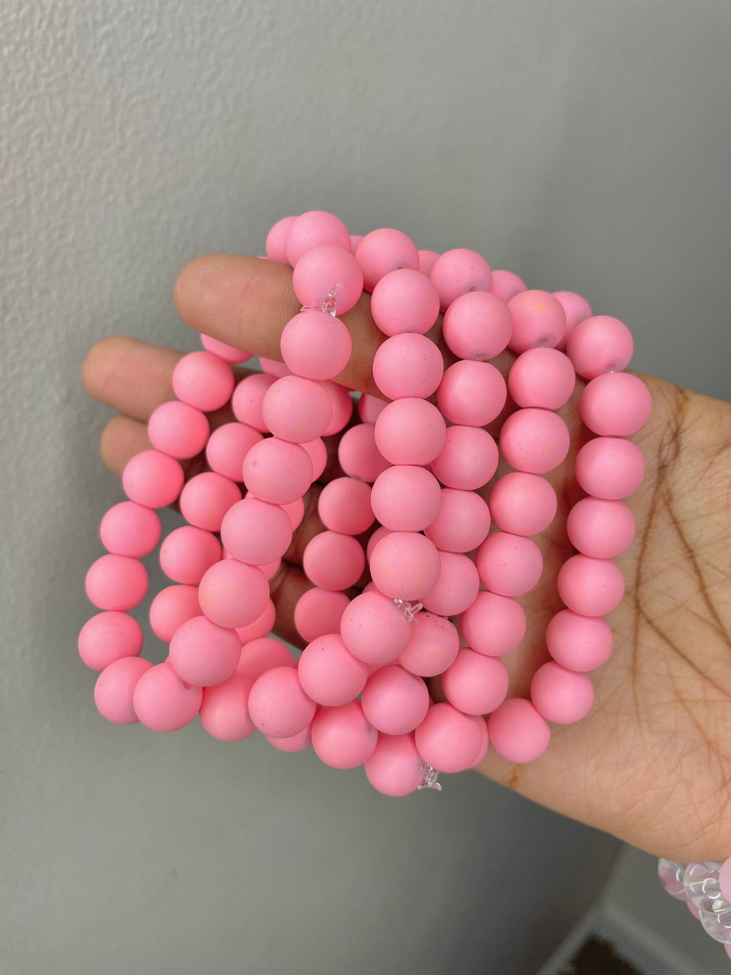 NEW! Pinky Beaded Bracelet