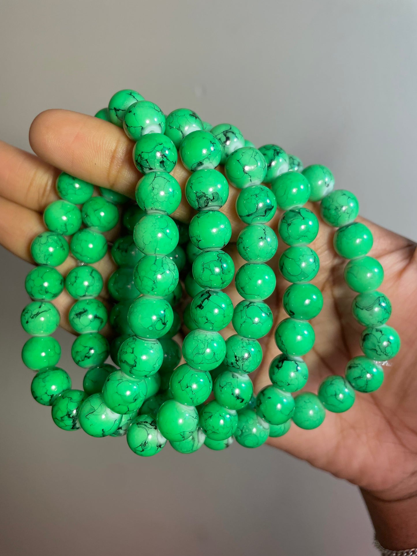 NEW! Green Miracle Beaded Bracelet