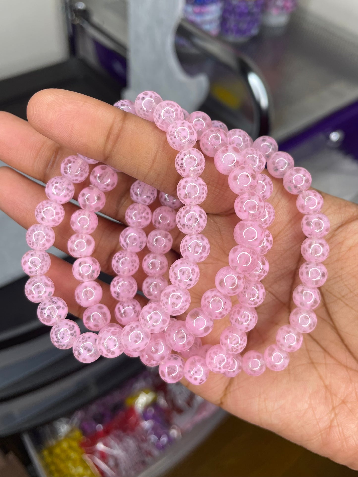 NEW! Pinky Beaded Bracelet