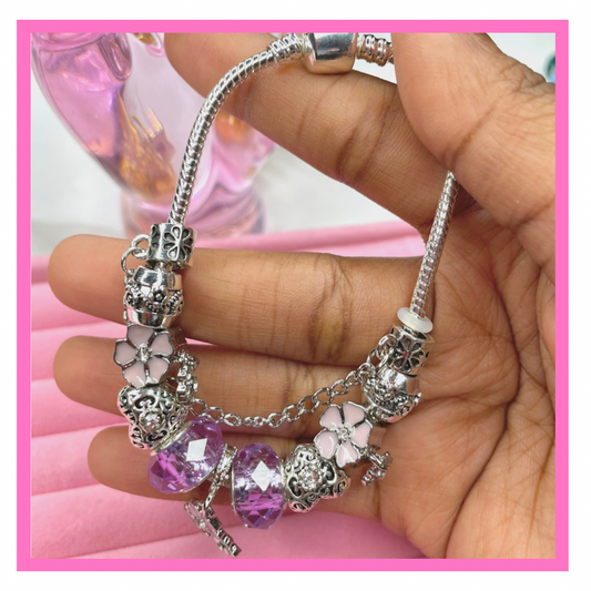 NEW! Purple Elegance x Charm Bracelet