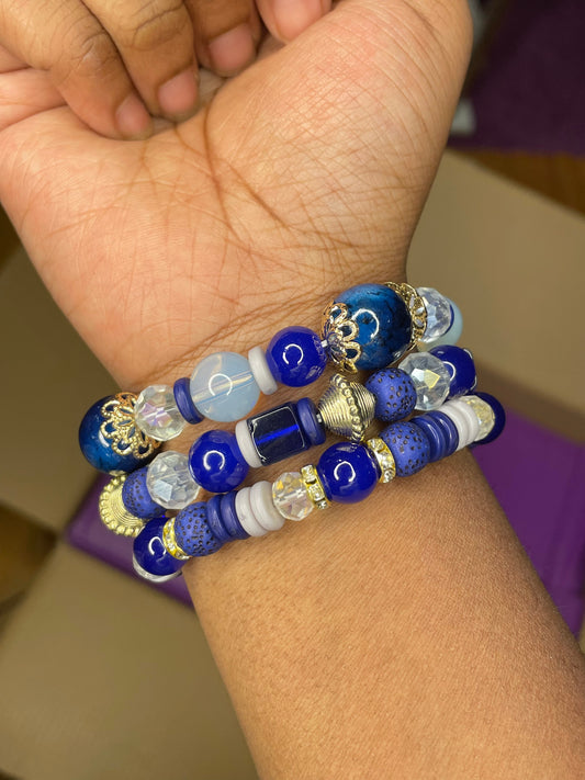 NEW! Blue Midnight Kulture Bead Set