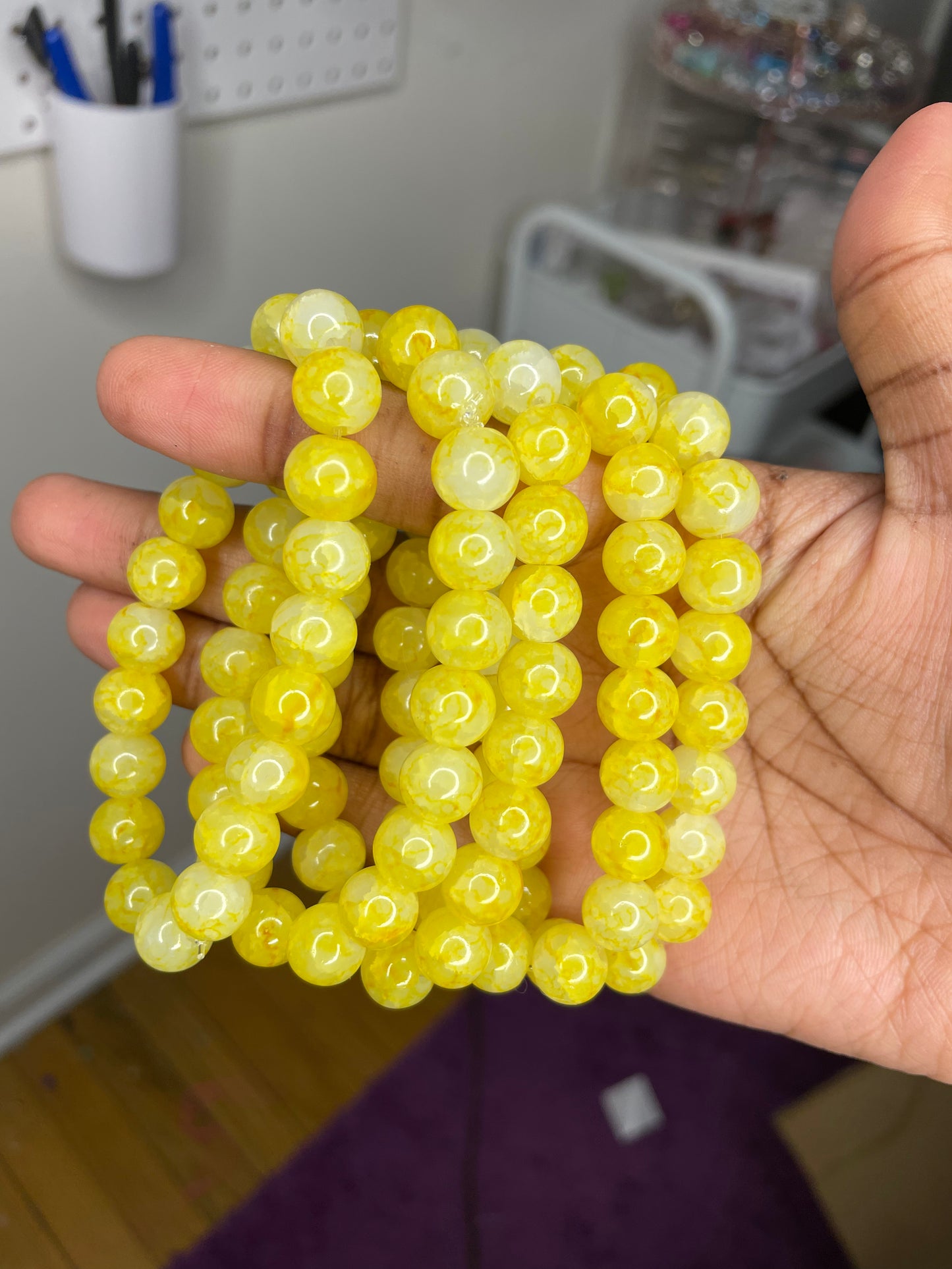 NEW! Yellow Sunshine Beaded Bracelet