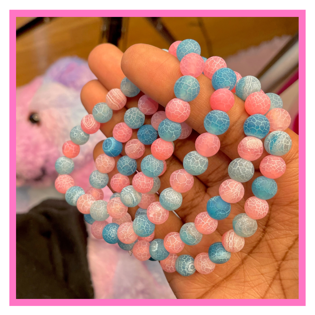 Cotton Candy Mix Beaded Bracelet