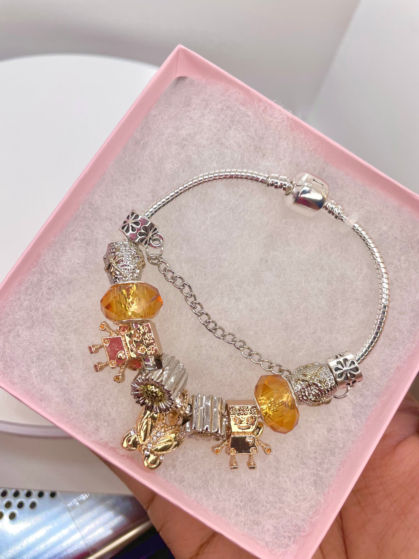 NEW! Butterscotch X Charm Bracelet