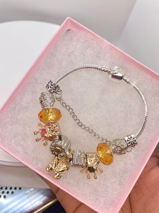NEW! Butterscotch X Charm Bracelet