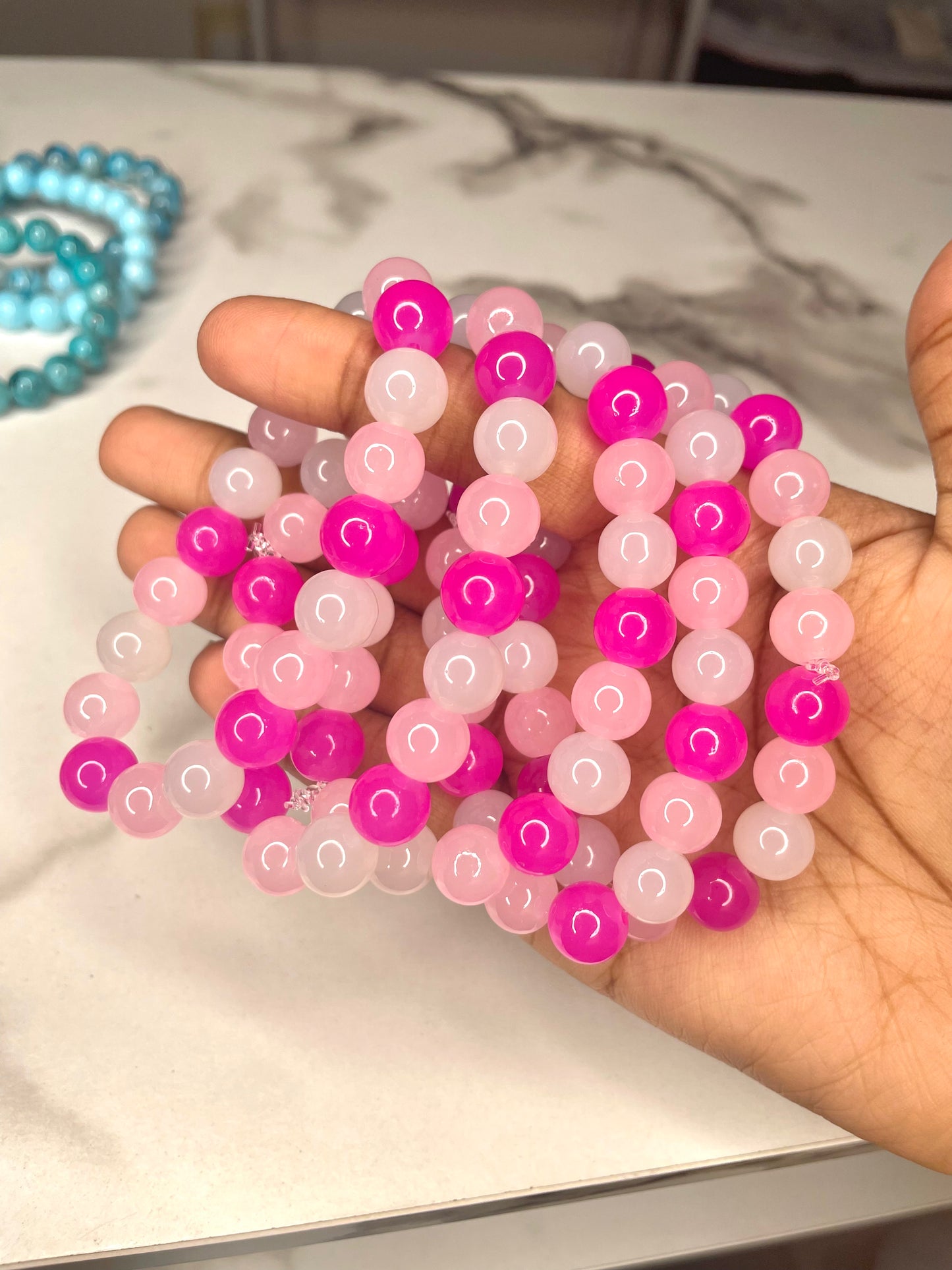 NEW! Chloe Pink Beaded Bracelet