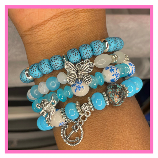 Sky Butterfly World Bead Set