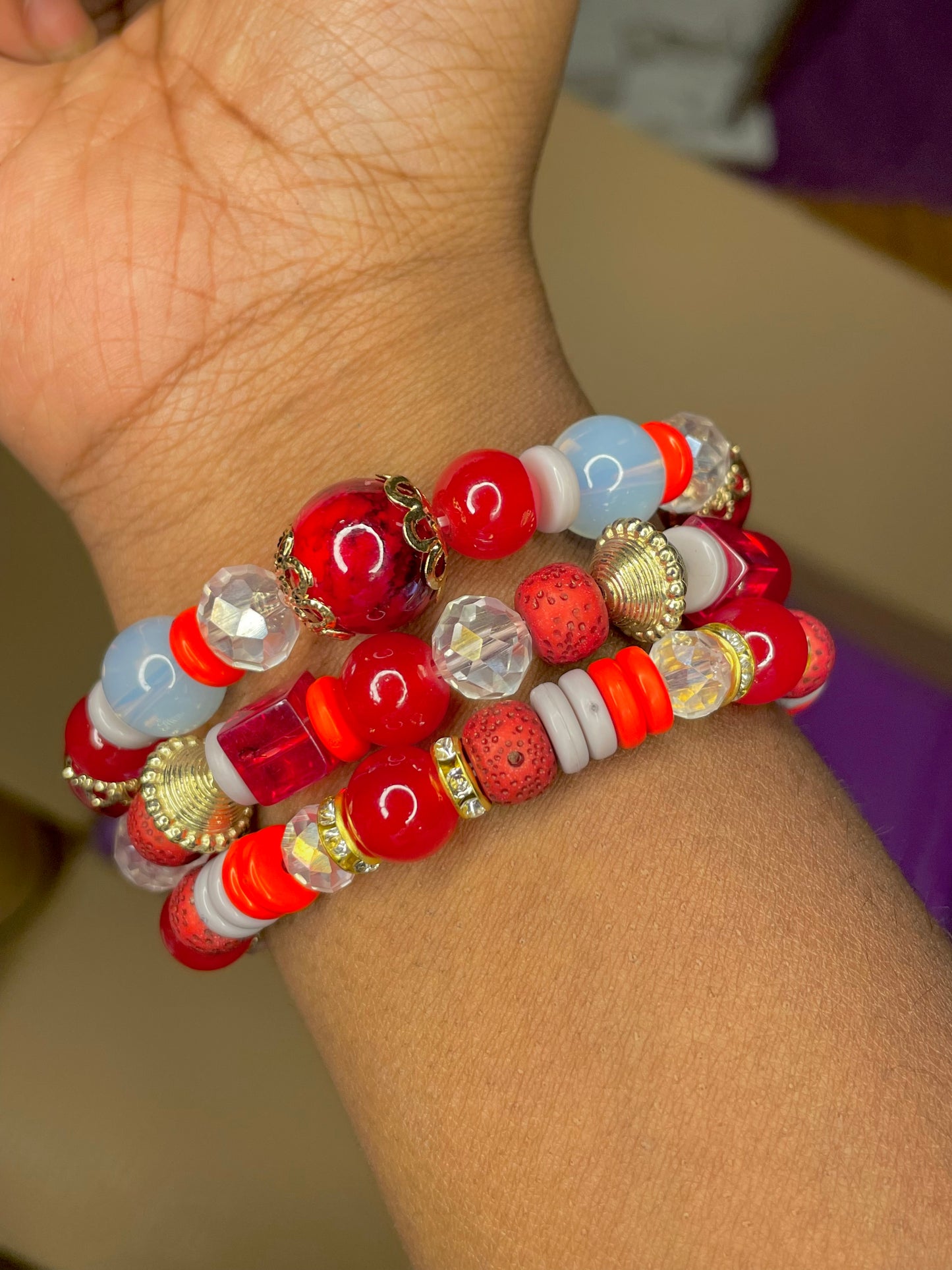 NEW! Red Ruby Kulture Bead Set