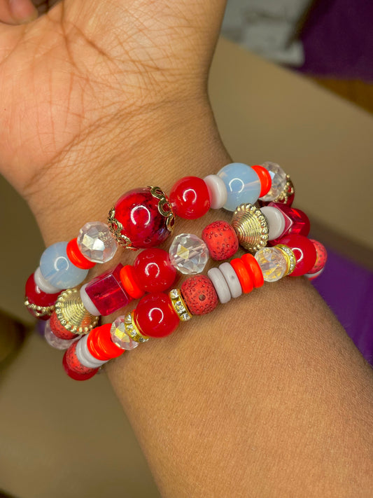 NEW! Red Ruby Kulture Bead Set