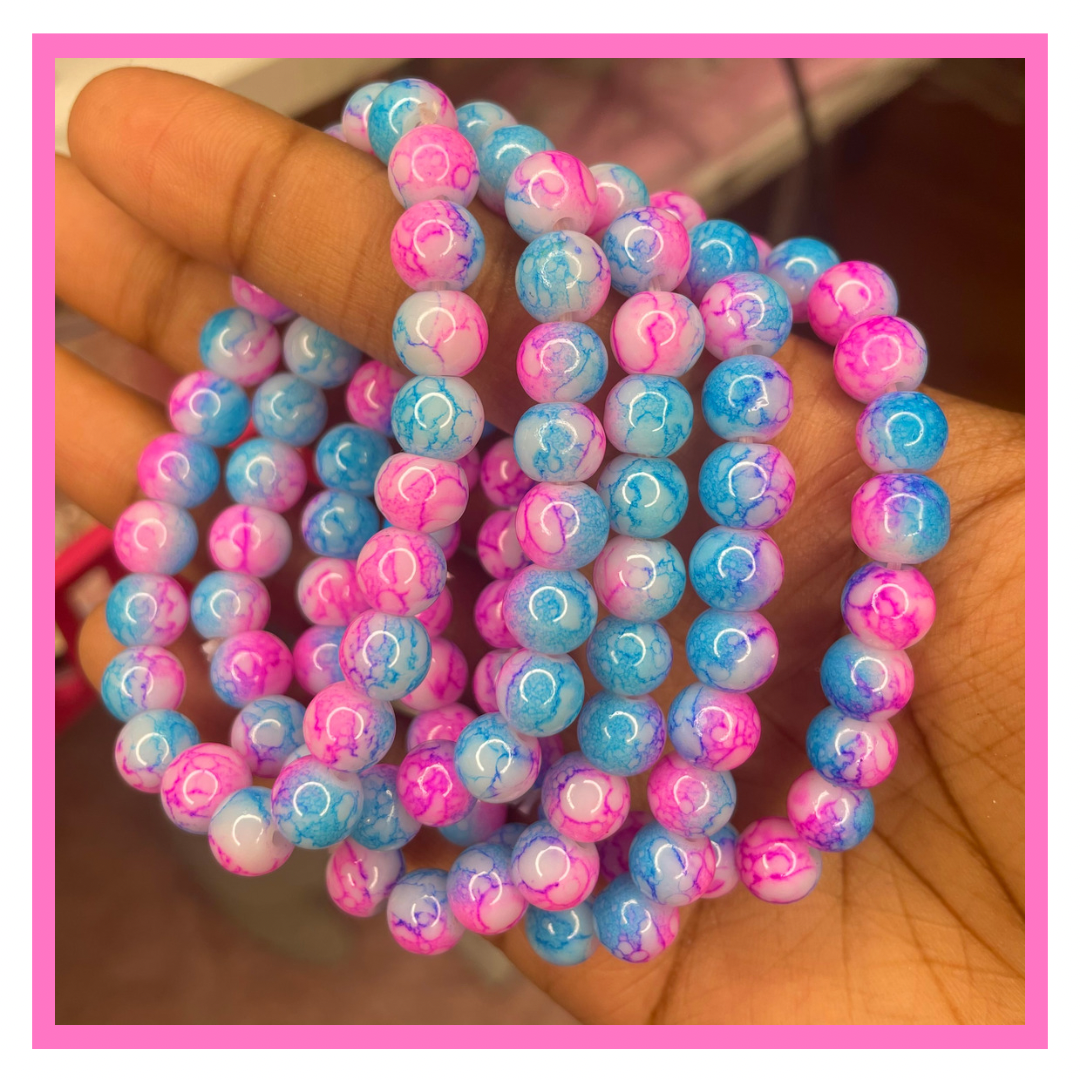 Cotton Candy Beaded Bracelet