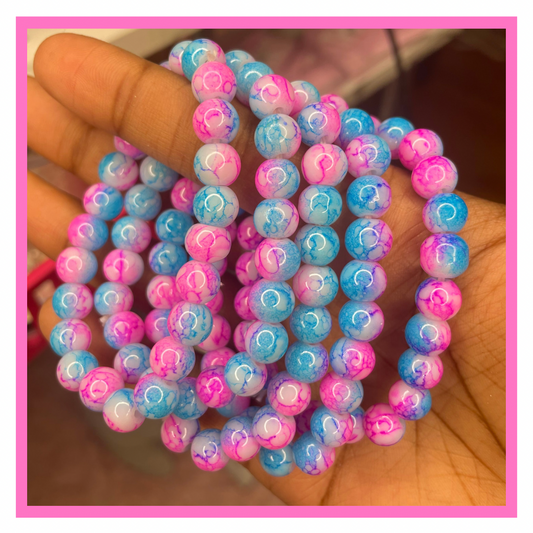 Cotton Candy Beaded Bracelet