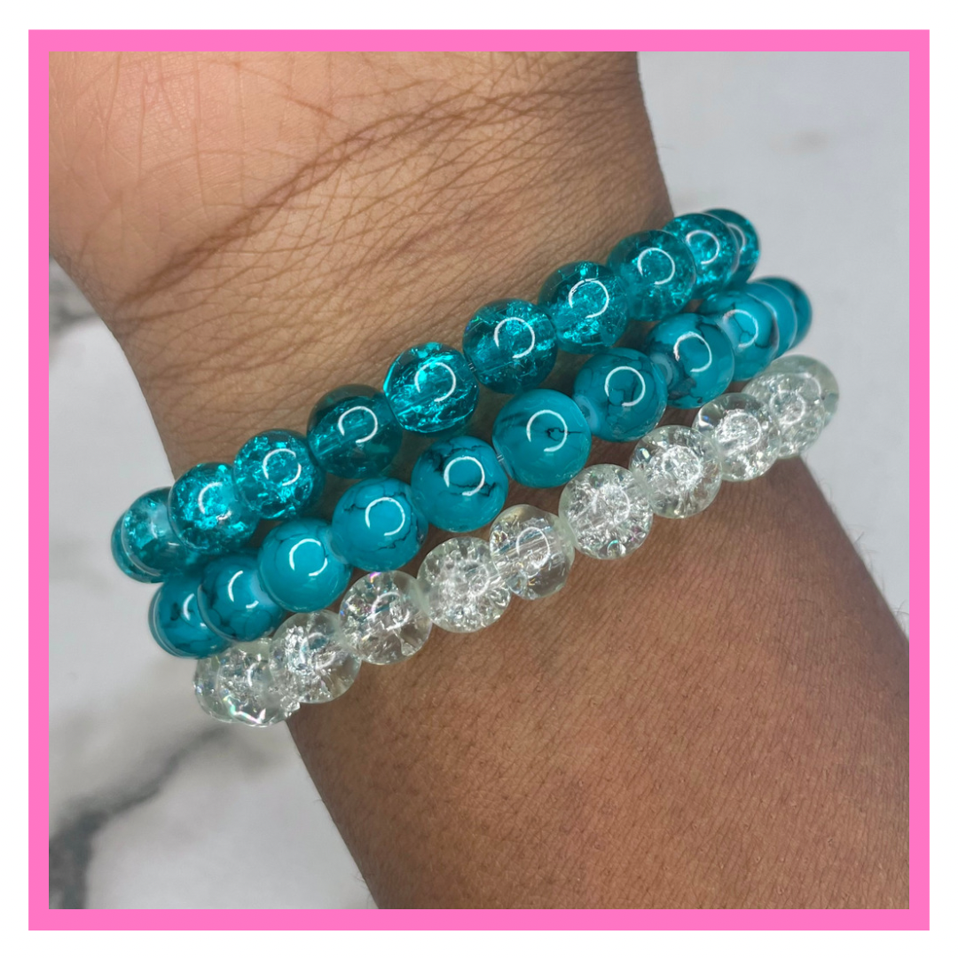 Teal Nation Bead Set