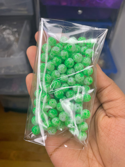 Wholesale: “Green Love” 8mm Beads