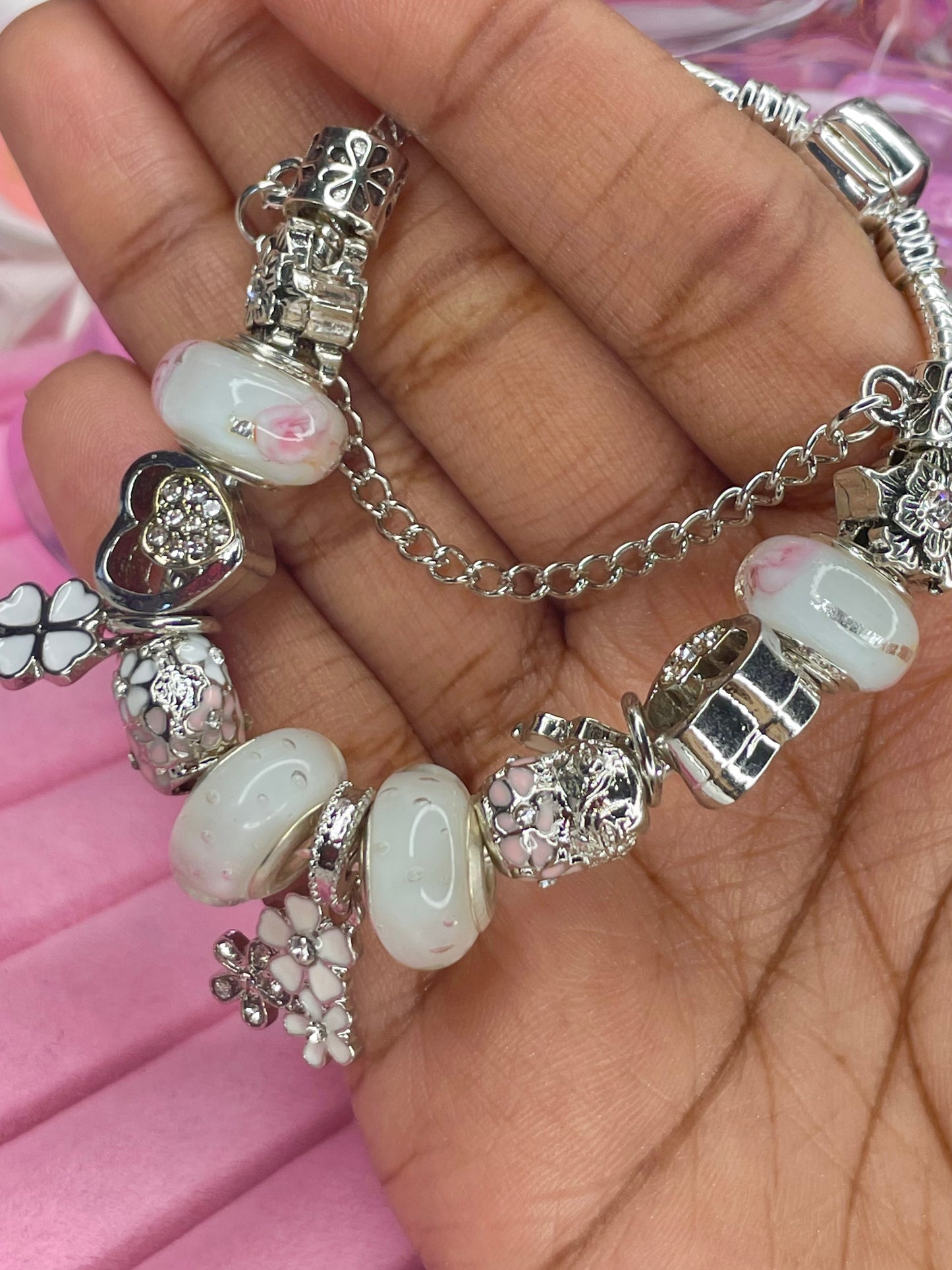 NEW! White Princess x Charm Bracelet